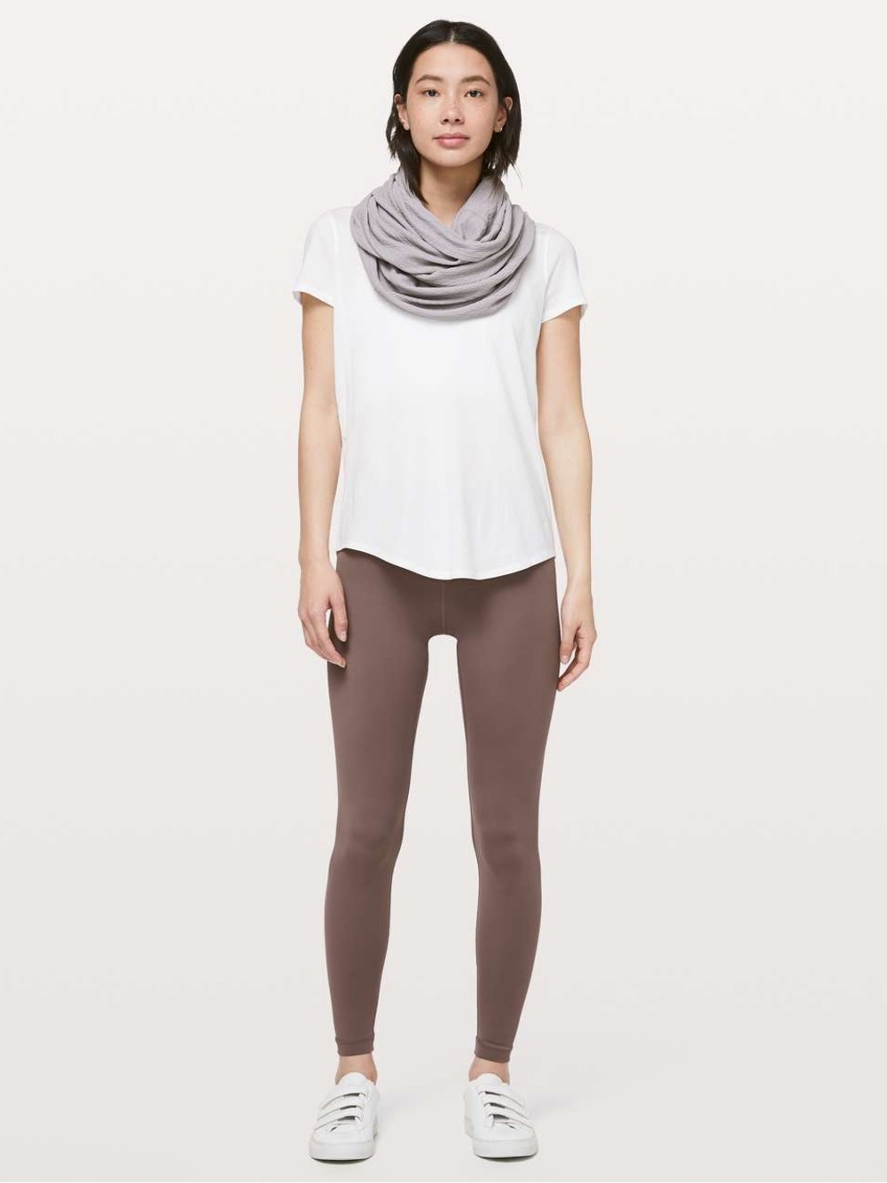 Lululemon Vinyasa Scarf * Rulu Heathered Smokey Blush - Picture 2 of 3